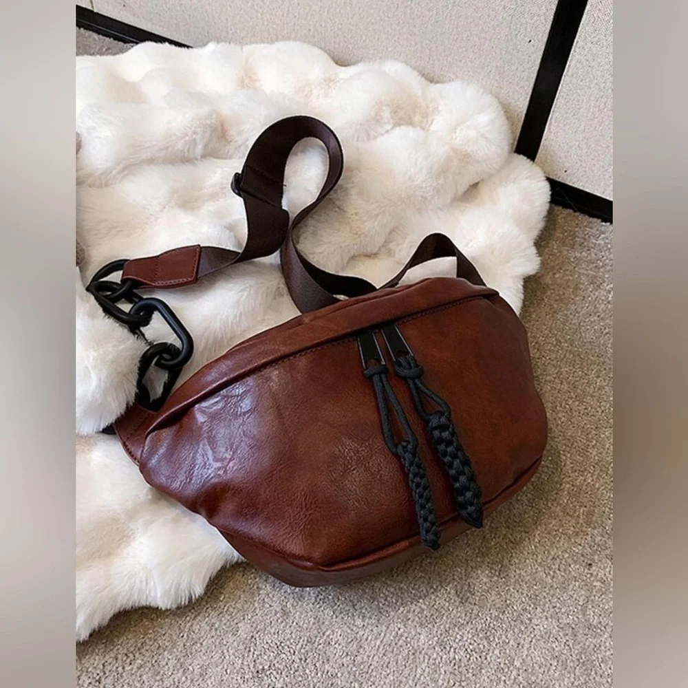 New Brown Crossbody Bag, Fanny Pack, Shoulder Bag - Picture 6 of 10